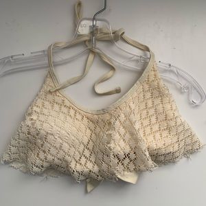 Off white swimsuit top